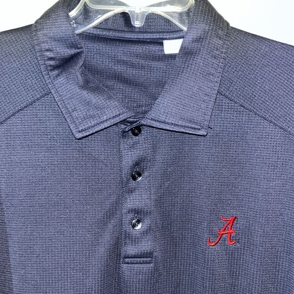 Gray Cutter Buck Mens Alabama Crimson Roll Tide Poly Golf polo shirt XL college - Picture 1 of 6